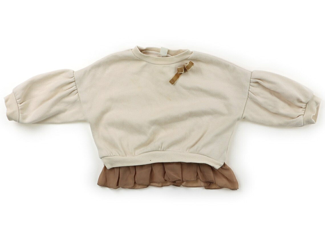 アプレレクール apres les cours トレーナー・プルオーバー 80 女の子 キナリ、ベージュ 子供服 ベビー服 キッズ アウトレット ユーズド 【中古】キッズ・ベビー・マタニティ
