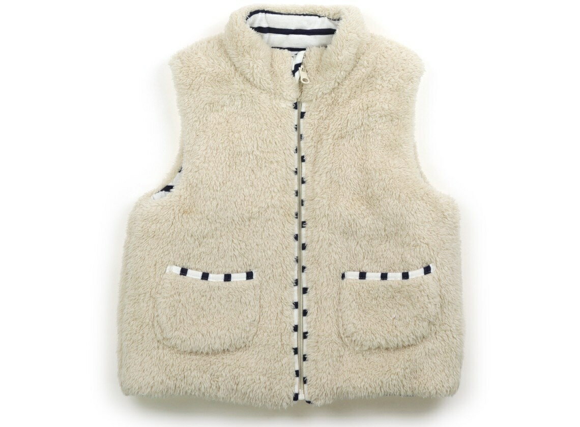 アプレレクール apres les cours ベスト 120 男の子 紺白ボーダー、アイボリー 子供服 ベビー服 キッズ アウトレット ユーズド 【中古】キッズ・ベビー・マタニティ