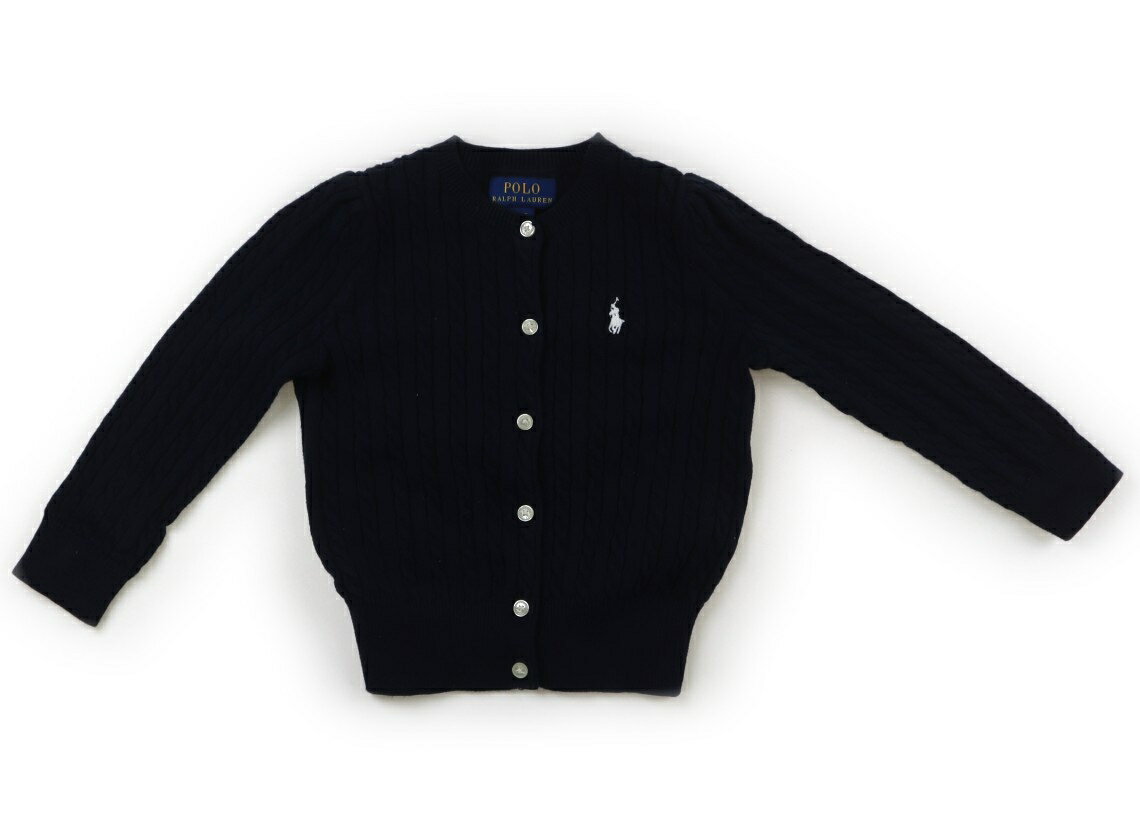 ポロラルフローレン POLO RALPH LAUREN カーディガン 90 女の子 ネイビー 子供服 ベビー服 キッズ アウトレット ユーズド 【中古】キッズ・ベビー・マタニティ