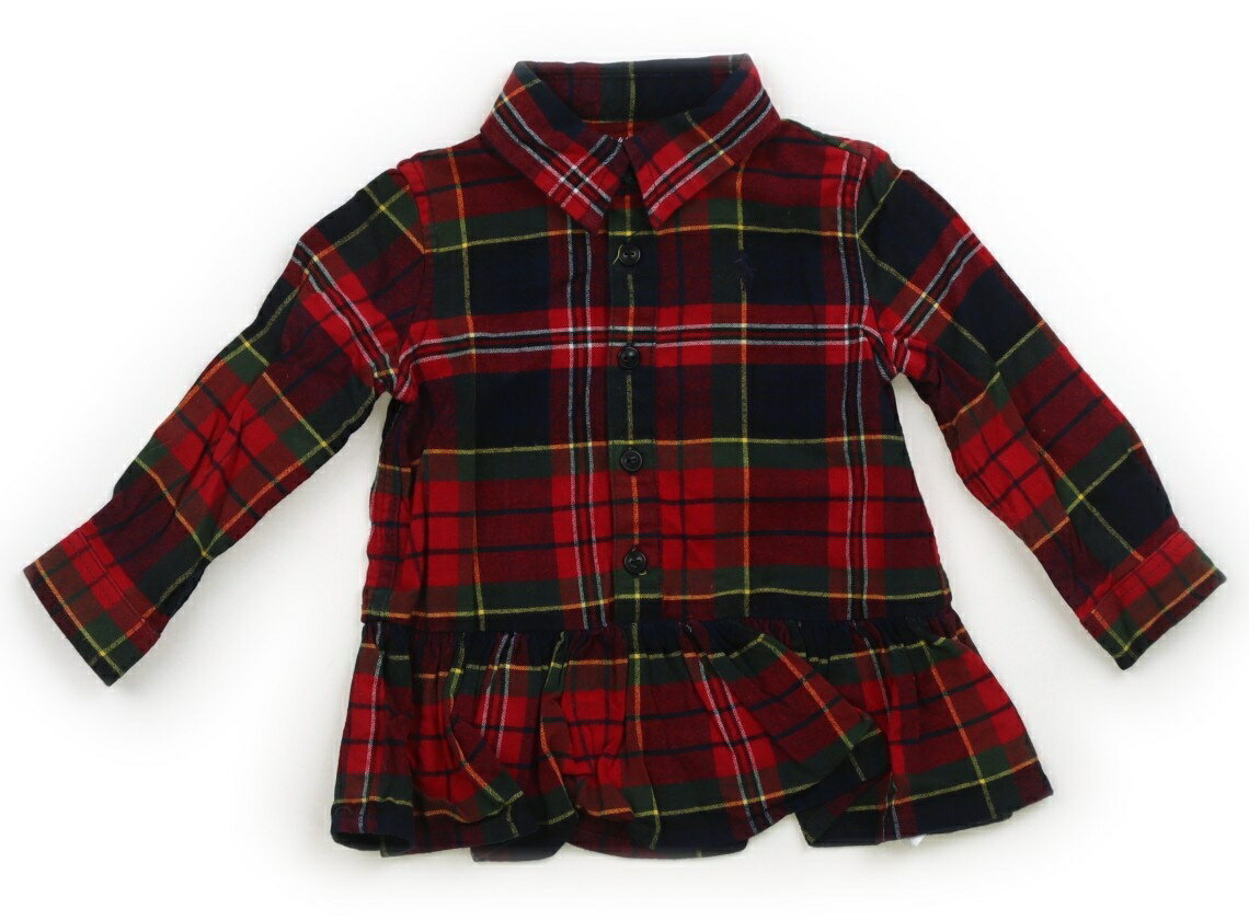 　ブランド 　Ralph Lauren(ラルフローレン) 　カテゴリー 　シャツ・ブラウス 　サイズ 　80サイズ 　色 　赤・紺・緑・チェック 　状態 　★★★★ 　記名 　なし 　ジャンル 　Girl 綿の薄手のネルシャツ。ボタンホールにやや糸のほつれがありますが、目立つ汚れはなく、まだまだ活躍してくれそうです。 ＊【状態】【サイズ】に関しての詳しい説明はこちら