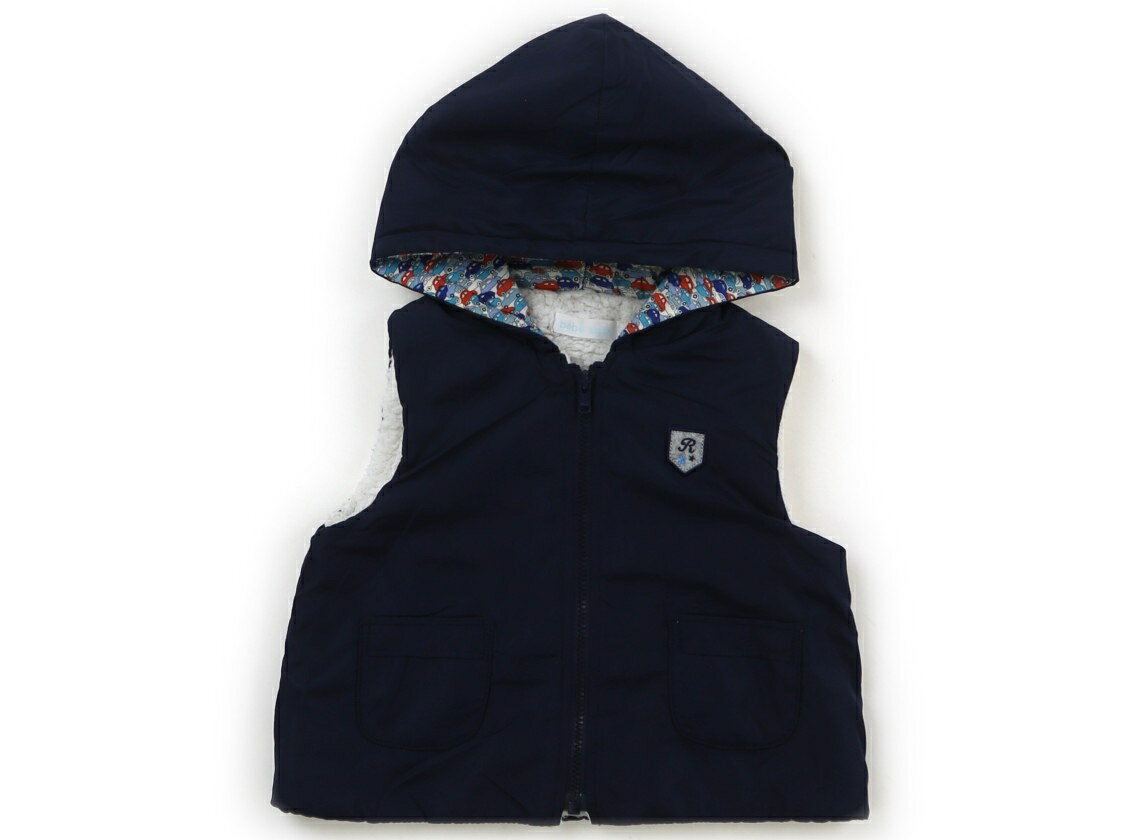 べべ BeBe ベビーベスト 70 男の子 紺 子供服 ベビー服 キッズ アウトレット ユーズド 【中古】キッズ..