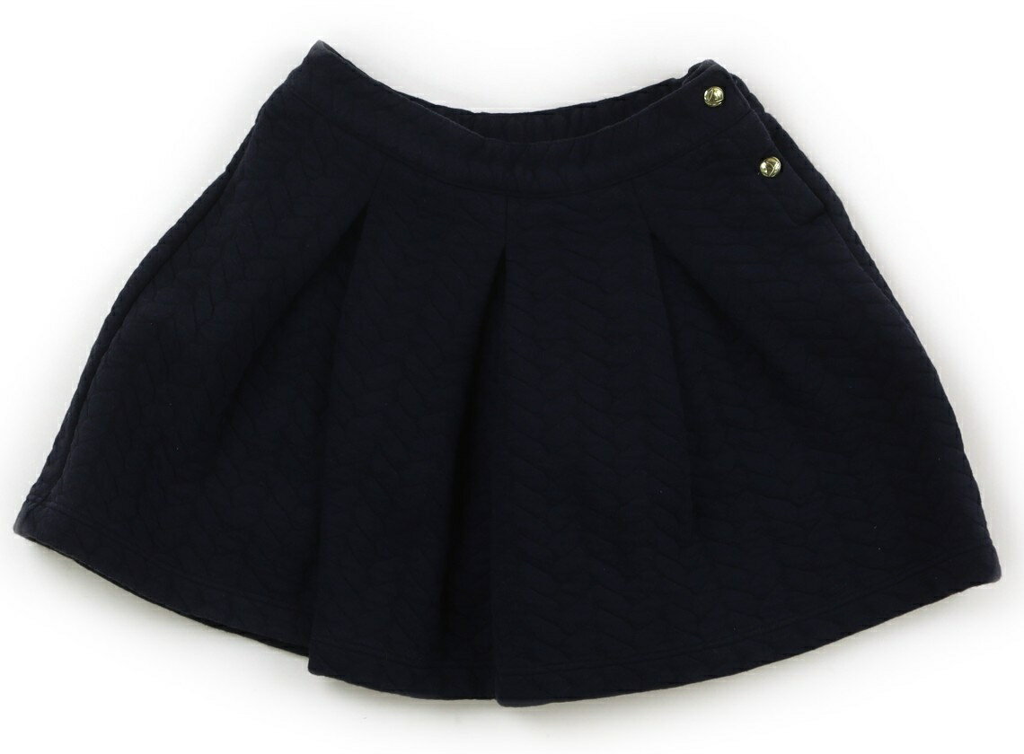 プチバトー PETIT BATEAU スカート 110 女の子 ネイビー　金ボタン 子供服 ベビー服 キッズ アウトレット ユーズド 【中古】キッズ・ベビー・マタニティ