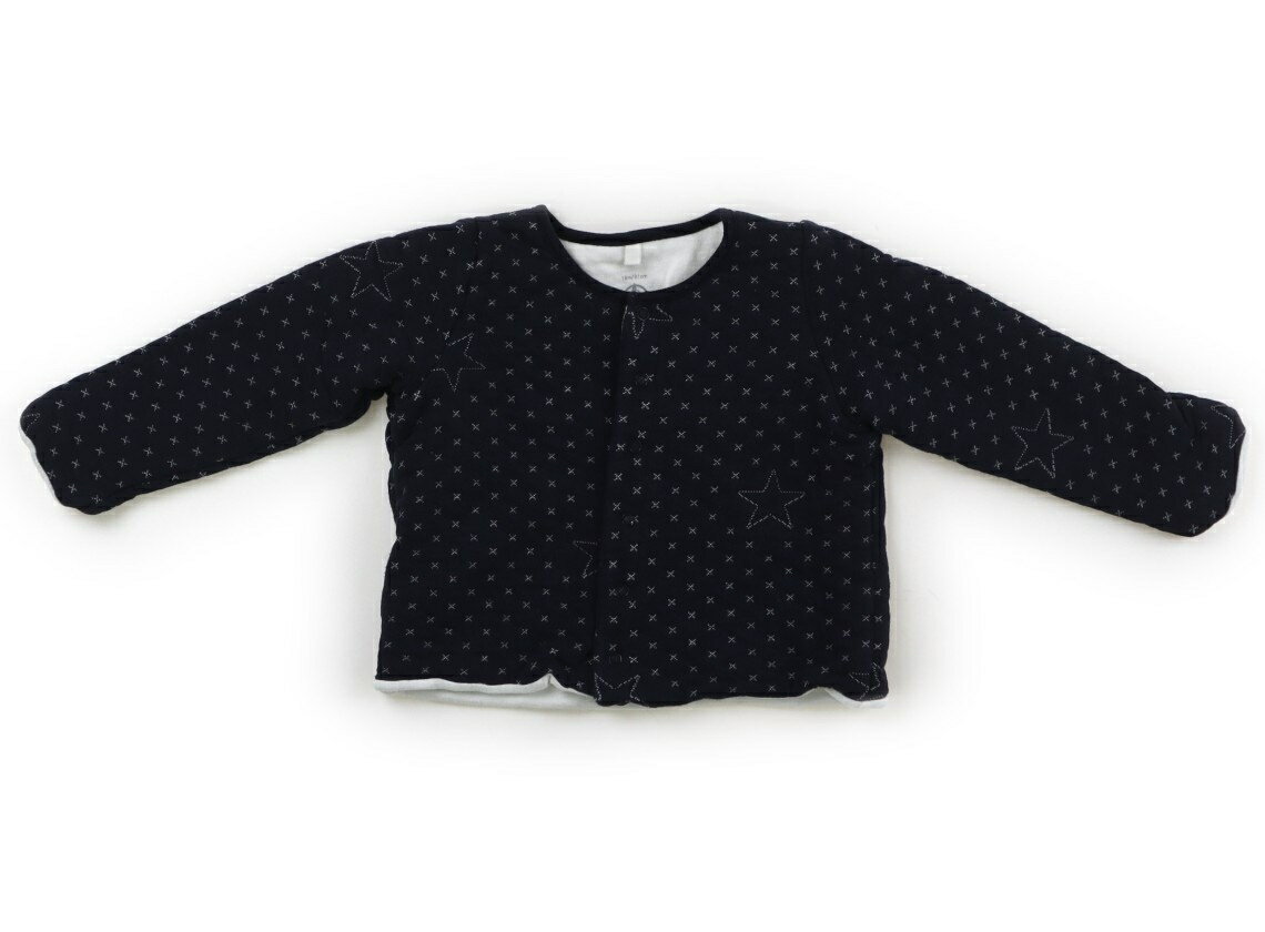プチバトー PETIT BATEAU カーディガン 80 男の子 紺色 子供服 ベビー服 キッズ アウトレット ユーズド 【中古】キッズ・ベビー・マタニティ