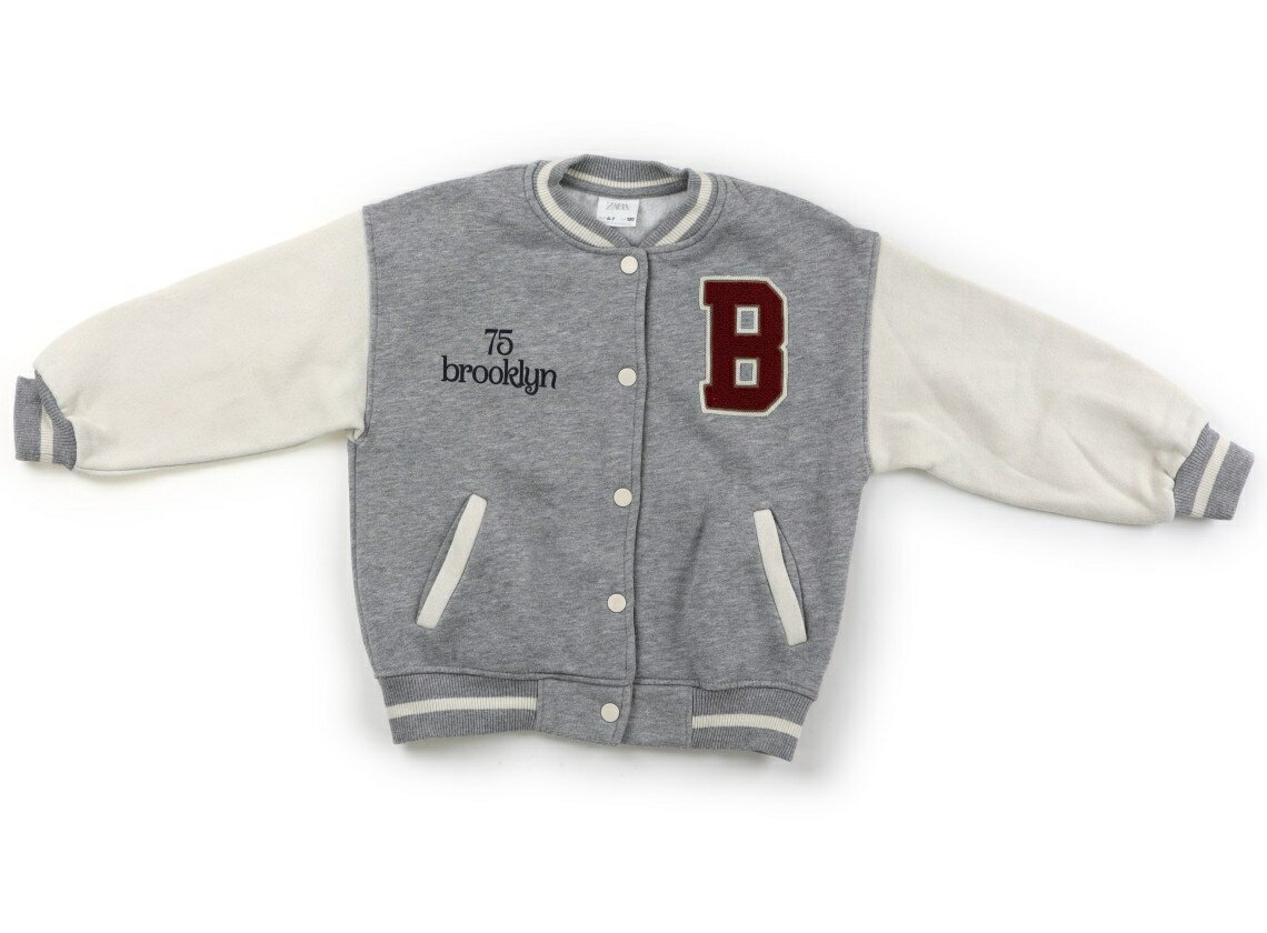 ザラ ZARA ブルゾン・Gジャン 120 男の子 グレー、オフホワイト 子供服 ベビー服 キッズ アウトレット ユーズド 【中古】キッズ・ベビー・マタニティ