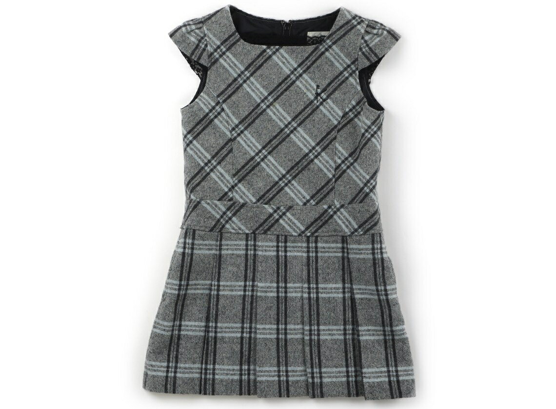 組曲 Kumikyoku ジャンパースカート 110 女の子 グレー、水色、チェック 子供服 ベビー服 キッズ アウ..