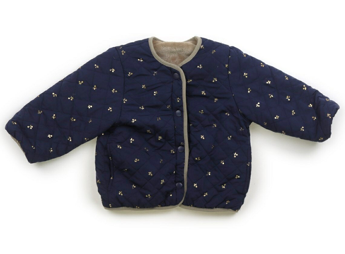 プティマイン petit main コート・ジャンパー 100 女の子 ベージュ、紺、さくらんぼ 子供服 ベビー服 キッズ アウトレット ユーズド 【中古】キッズ・ベビー・マタニティ