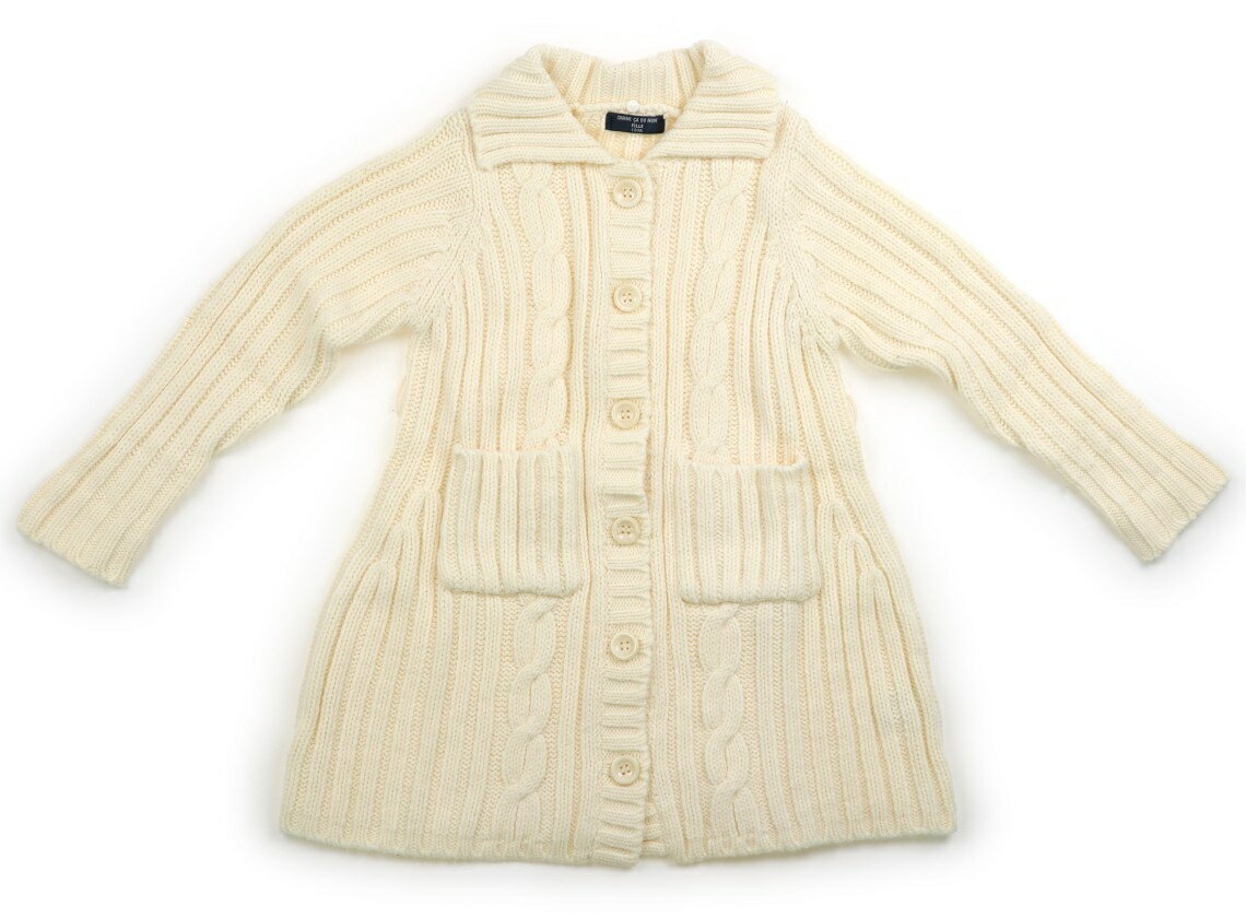 コムサフィユ COMME CA FILLE カーディガン 120 女の子 クリームホワイト 子供服 ベビー服 キッズ アウトレット ユーズド 【中古】キッズ・ベビー・マタニティ