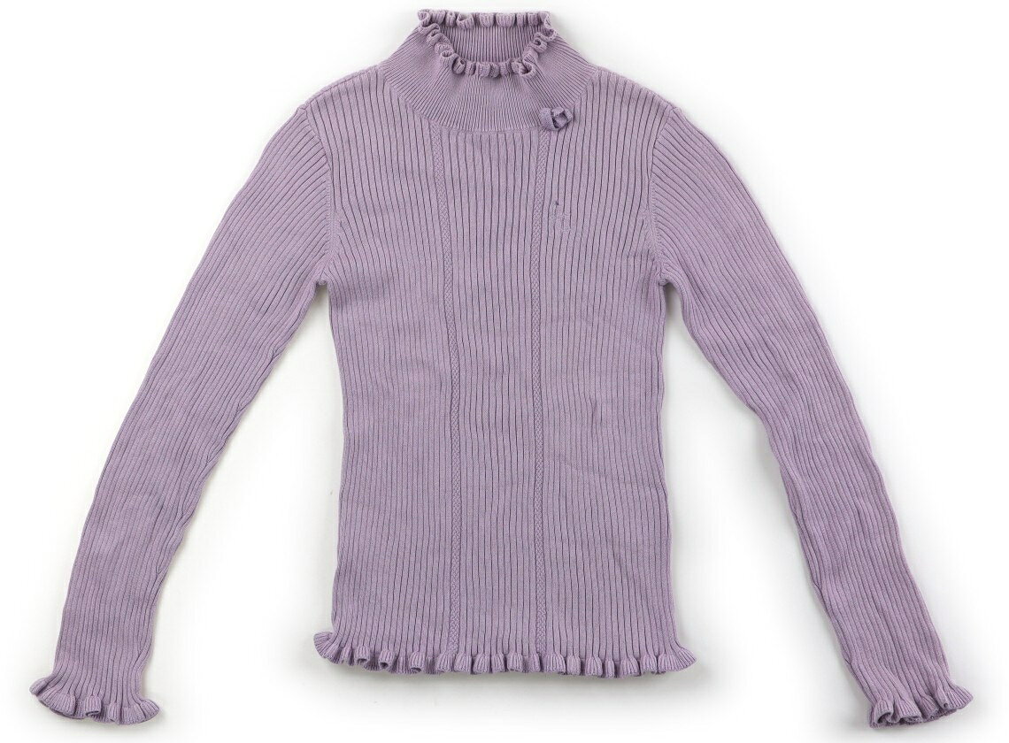 組曲 Kumikyoku ニット・セーター 140 女の子 ラベンダー 子供服 ベビー服 キッズ アウトレット ユーズド 【中古】キッズ・ベビー・マタニティ