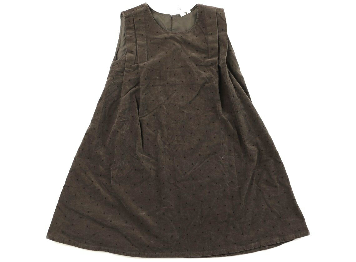 ラーゴム Lagom ジャンパースカート 120 女の子 カーキブラウン・ドット 子供服 ベビー服 キッズ アウ..