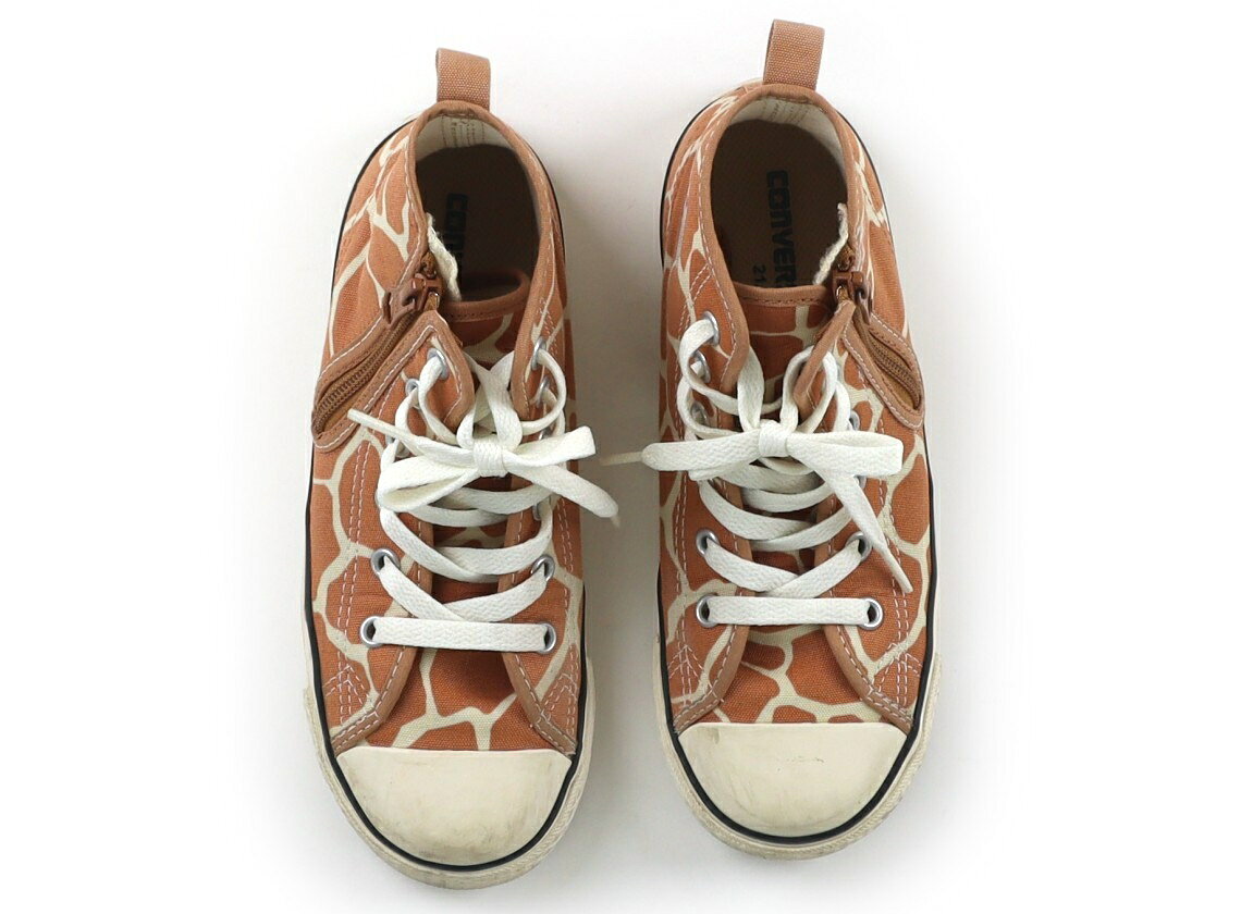 コンバース CONVERSE スニーカー 靴20cm〜 女の子 アプリコット・キリン柄 子供服 ベビー服 キッズ アウトレット ユーズド 【中古】キッズ・ベビー・マタニティ