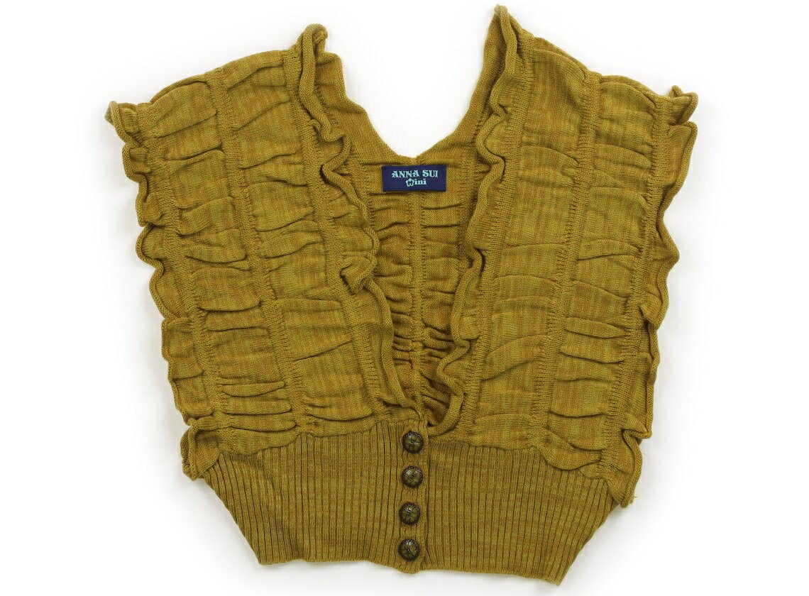アナスイ ANNA SUI ベスト 130 女の子 マスタードイエローMIX 子供服 ベビー服 キッズ アウトレット ユーズド 【中古】キッズ・ベビー・マタニテ...