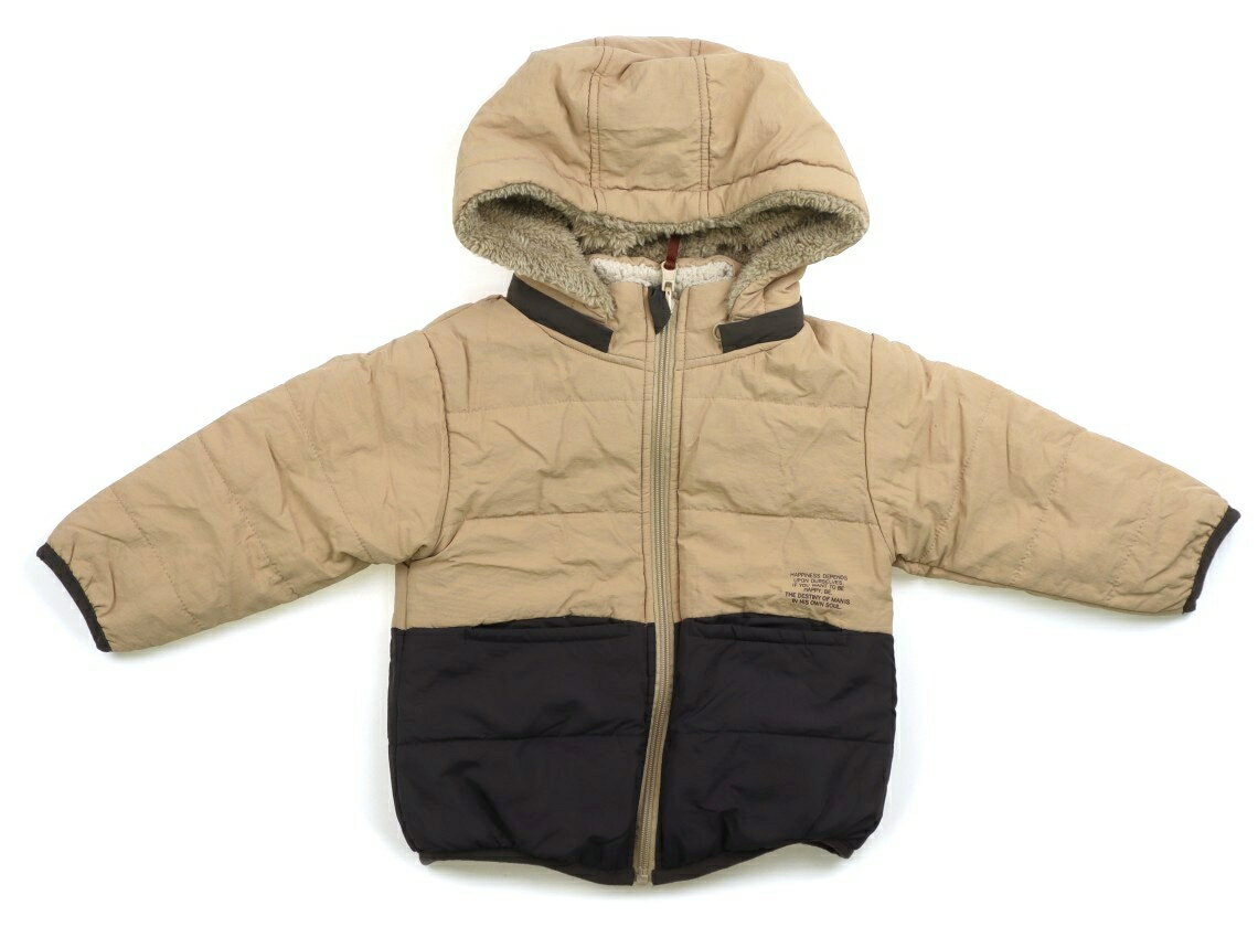 ブリーズ BREEZE コート・ジャンパー 100 男の子 キャメル・チャコール 子供服 ベビー服 キッズ アウトレット ユーズド 【中古】キッズ・ベビー・マタ...