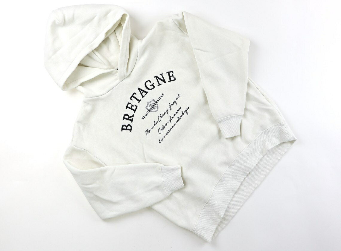 ポンポネット pom ponette パーカー 150 女の子 オフホワイト、黒 子供服 ベビー服 キッズ アウトレット ユーズド 【中古】キッズ・ベビー・マタニティ(4)