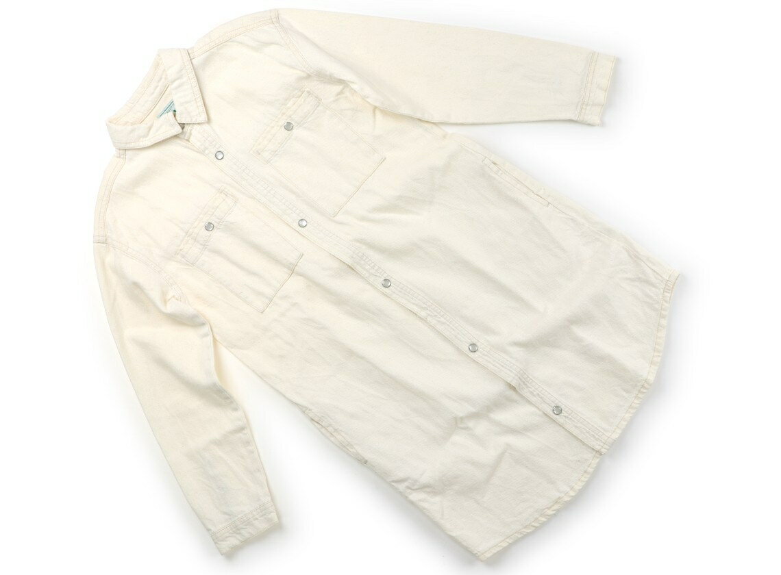 　ブランド 　Markey's(マーキーズ) 　カテゴリー 　ワンピース 　サイズ 　140サイズ 　色 　きなり 　状態 　★★★★ 　記名 　なし 　ジャンル 　Girl LSPです。薄手のデニム生地。スナップボタン留め。　目立った汚れ...