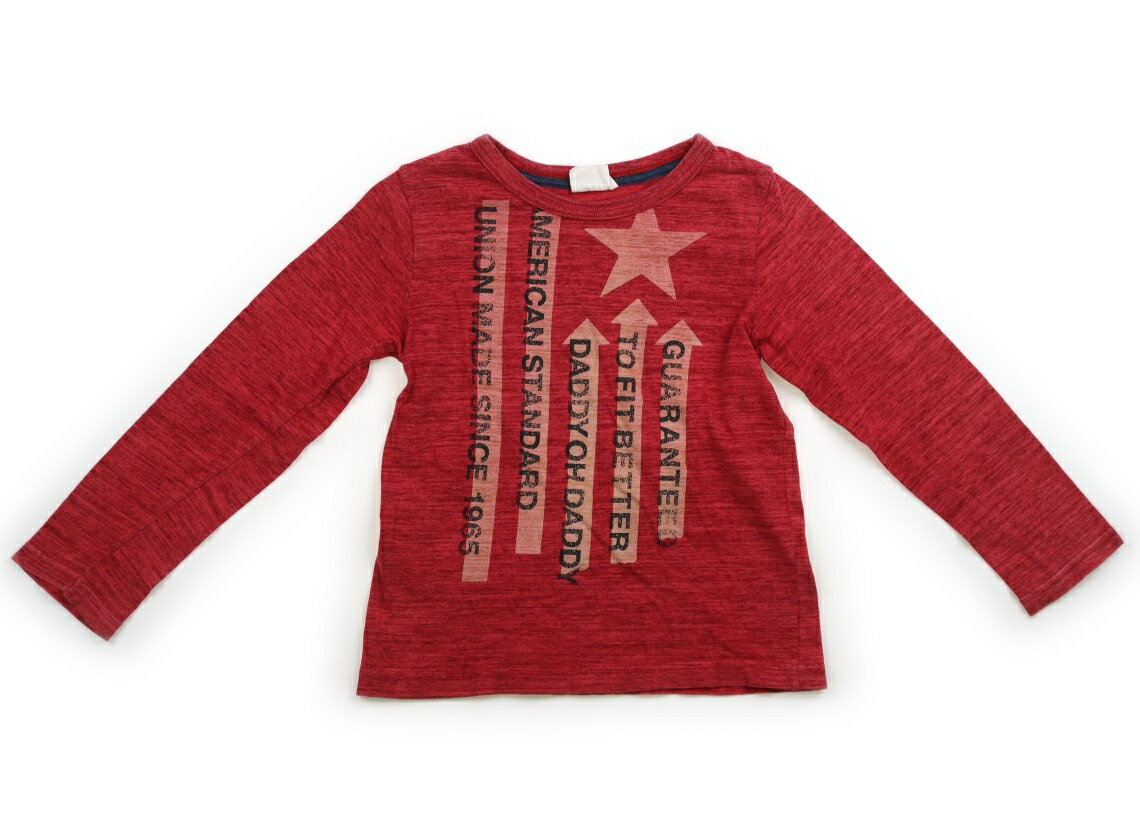 ダディーオーダディー Daddy Oh Daddy Tシャツ・カットソー 120 男の子 ターキーレッド、オレンジ、黒 子供服 ベビー服 キッズ アウトレット ユーズド 【中古】キッズ・ベビー・マタニティ