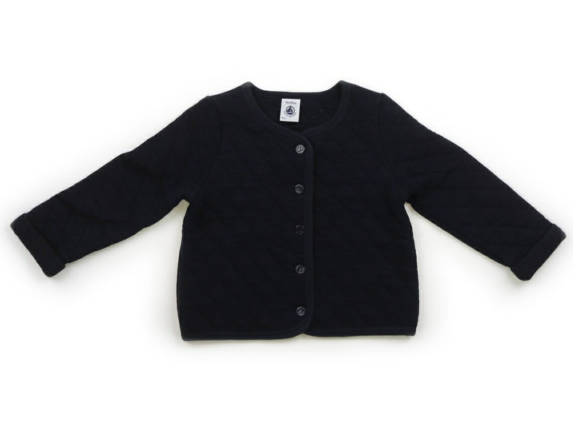 Rakuten - プチバトー PETIT BATEAU カーディガン 80 女の子 ネイビー 子供服 ベビー服 キッズ アウトレット ユーズド 【中古】キッズ・ベビー・マタニティ