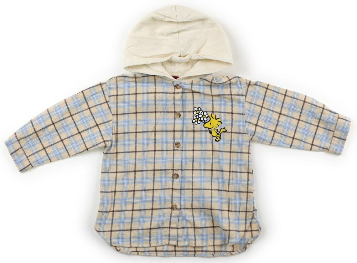 ザラ ZARA シャツ・ブラウス 90 女の子 ベージュ、水色・茶色チェック、スヌーピー 子供服 ベビー服 キッズ アウトレット ユーズド 【中古】キッズ・ベビー・マタニティ