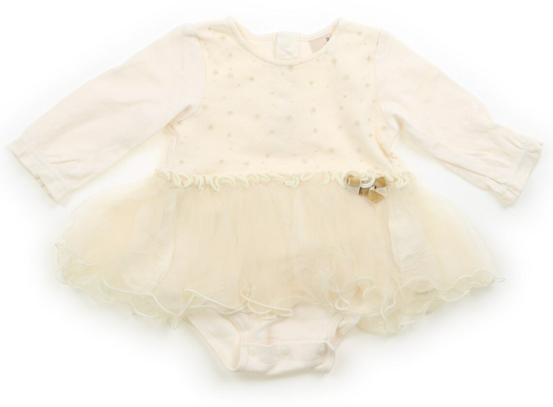 プティマイン petit main ロンパース 80 女の子 オフホワイト 子供服 ベビー服 キッズ アウトレット ユーズド 【中古】キッズ・ベビー・マタニティ