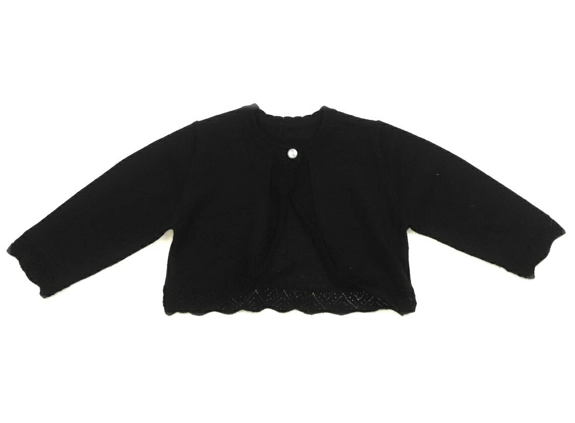コムサフォセット COMME CA FOSSETTE カーディガン 80 女の子 ブラック 子供服 ベビー服 キッズ アウトレット ユーズド 【中古】キッズ・ベビー・マタニティ