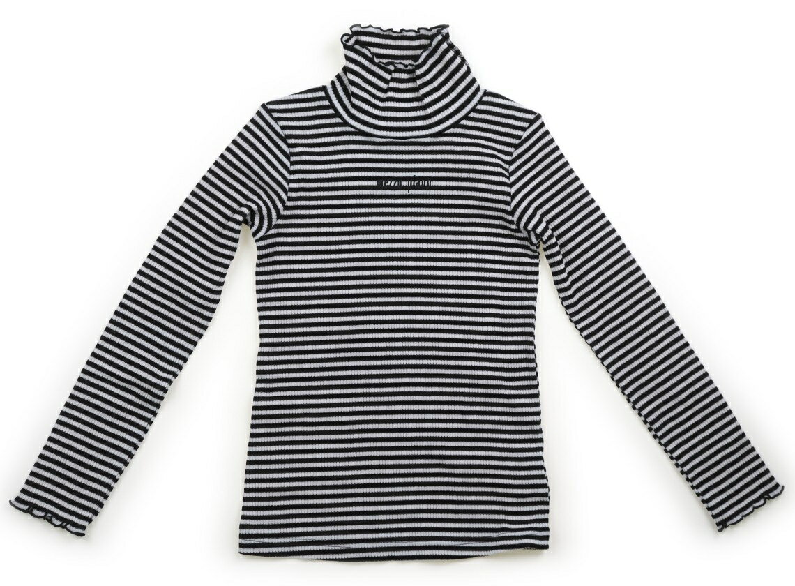 　ブランド 　mezzo piano(メゾピアノ) 　カテゴリー 　Tシャツ・カットソー 　サイズ 　140サイズ 　色 　黒・アイボリー・ボーダー 　状態 　★★★★ 　記名 　なし 　ジャンル 　Girl 全体的に使用感の目立たない良品です。ポリエステル・綿・ポリウレタン混合のニットです。 ＊【状態】【サイズ】に関しての詳しい説明はこちら