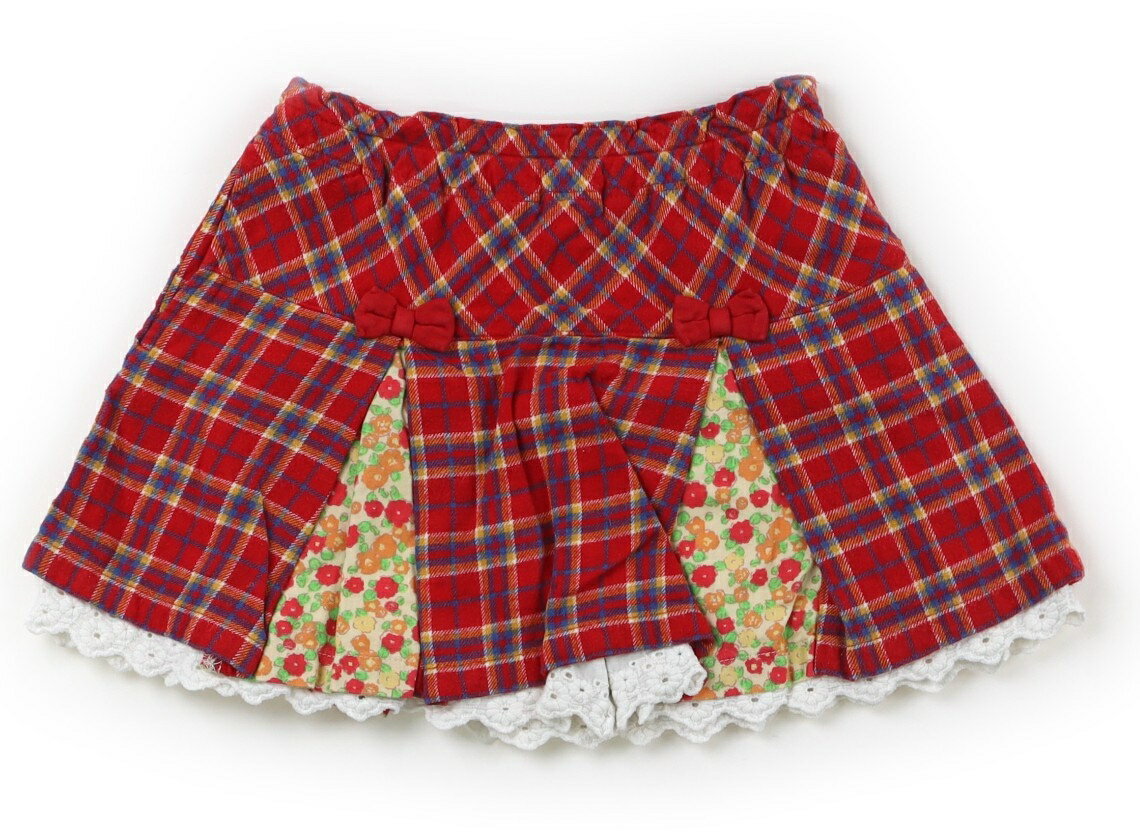 　ブランド 　Knit Planner(KP)(ニットプランナー（KP）) 　カテゴリー 　スカート 　サイズ 　100サイズ 　色 　レッド×ブルー・イエローチェック・イエロー×花柄 　状態 　★★★ 　記名 　なし 　ジャンル 　Girl フランネル地。ウエストは総ゴムです。キュロット一体型デザイン。全体的に使用感がありますが、特に目立つ汚れはなくまだお使い頂けそうです。 ＊【状態】【サイズ】に関しての詳しい説明はこちら