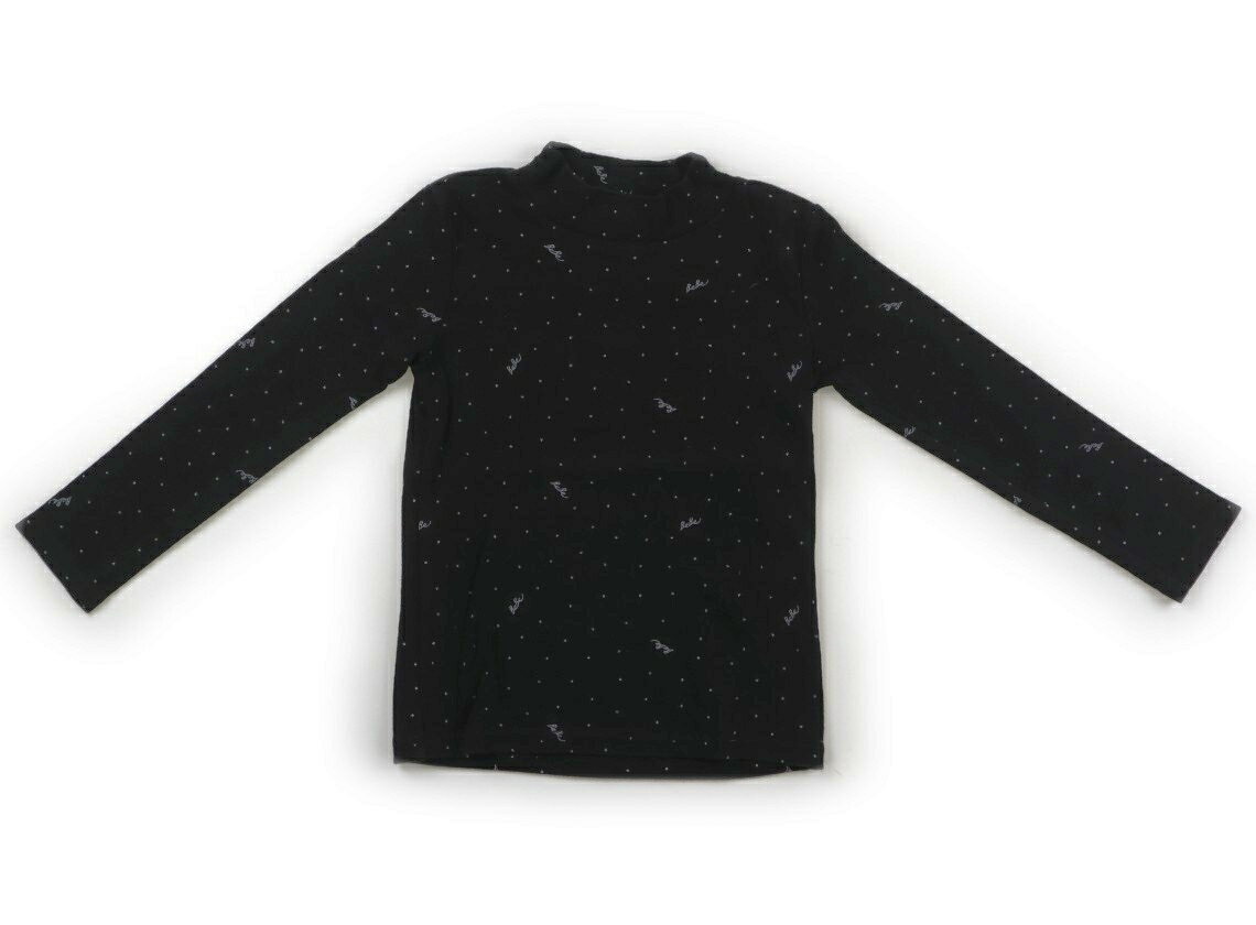 　ブランド 　BeBe(べべ) 　カテゴリー 　Tシャツ・カットソー 　サイズ 　110サイズ 　色 　黒、銀 　状態 　★★★ 　記名 　なし 　ジャンル 　Girl カットソーです。全体的にやや毛羽立ちがありますが、まだまだお使いいただけそうです。 ＊【状態】【サイズ】に関しての詳しい説明はこちら