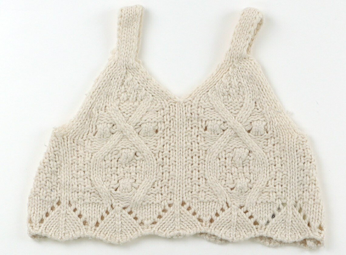 プティマイン petit main タンクトップ・キャミソール 80 女の子 オフホワイト 子供服 ベビー服 キッズ アウトレット ユーズド 【中古】キッズ・ベビー・マタニティ