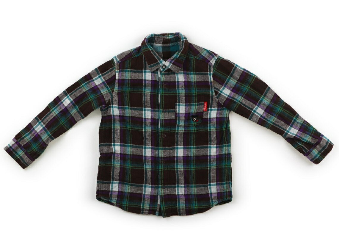 　ブランド 　Double B(ダブルB) 　カテゴリー 　シャツ・ブラウス 　サイズ 　110サイズ 　色 　緑、こげ茶、チェック柄 　状態 　★★ 　記名 　なし 　ジャンル 　Boy やや全体に毛羽立ちがあります。リバーシブルで着られます。綿生地です。クマ刺繍がある側にの両肩付近にオレンジのシミあり。 ＊【状態】【サイズ】に関しての詳しい説明はこちら