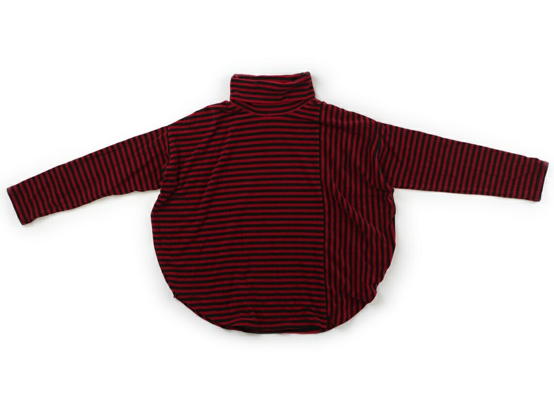 コムサデモード COMME CA DU MODE Tシャツ・カットソー 120 女の子 レッド・チャコールグレー・ボーダー 子供服 ベビー服 キッズ アウトレット ユーズド 【中古】キッズ・ベビー・マタニティ
