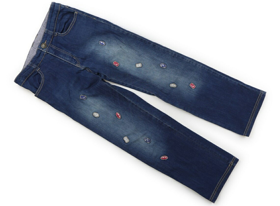 メゾピアノ mezzo piano ジーンズ 140 女の子 ブルー 子供服 ベビー服 キッズ アウトレット ユーズド 【中古】キッズ・ベビー・マタニティ