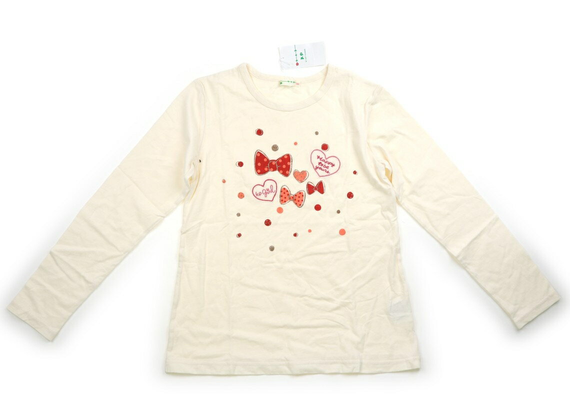 ニットプランナー（KP） Knit Planner(KP) Tシャツ・カットソー 150 女の子 アイボリー、ピンク、ゴールド 子供服 ベビー服 キッズ アウトレット ユーズド 【中古】キッズ・ベビー・マタニティ