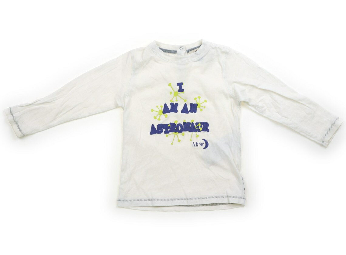 【専用】EA7/アルマーニジュニア　ボーダーロゴ・白半袖Tシャツ　12A・12歳 国内発送☆ARMANI EA7☆ロゴ Tシャツ (EMPORIO ARMANI/キッズ用