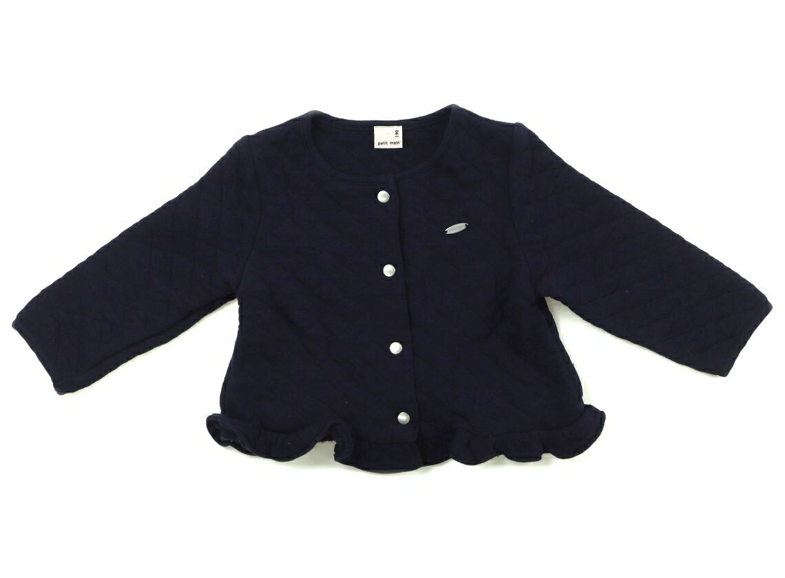 プティマイン petit main カーディガン 90 女の子 ネイビー 子供服 ベビー服 キッズ アウトレット ユー..