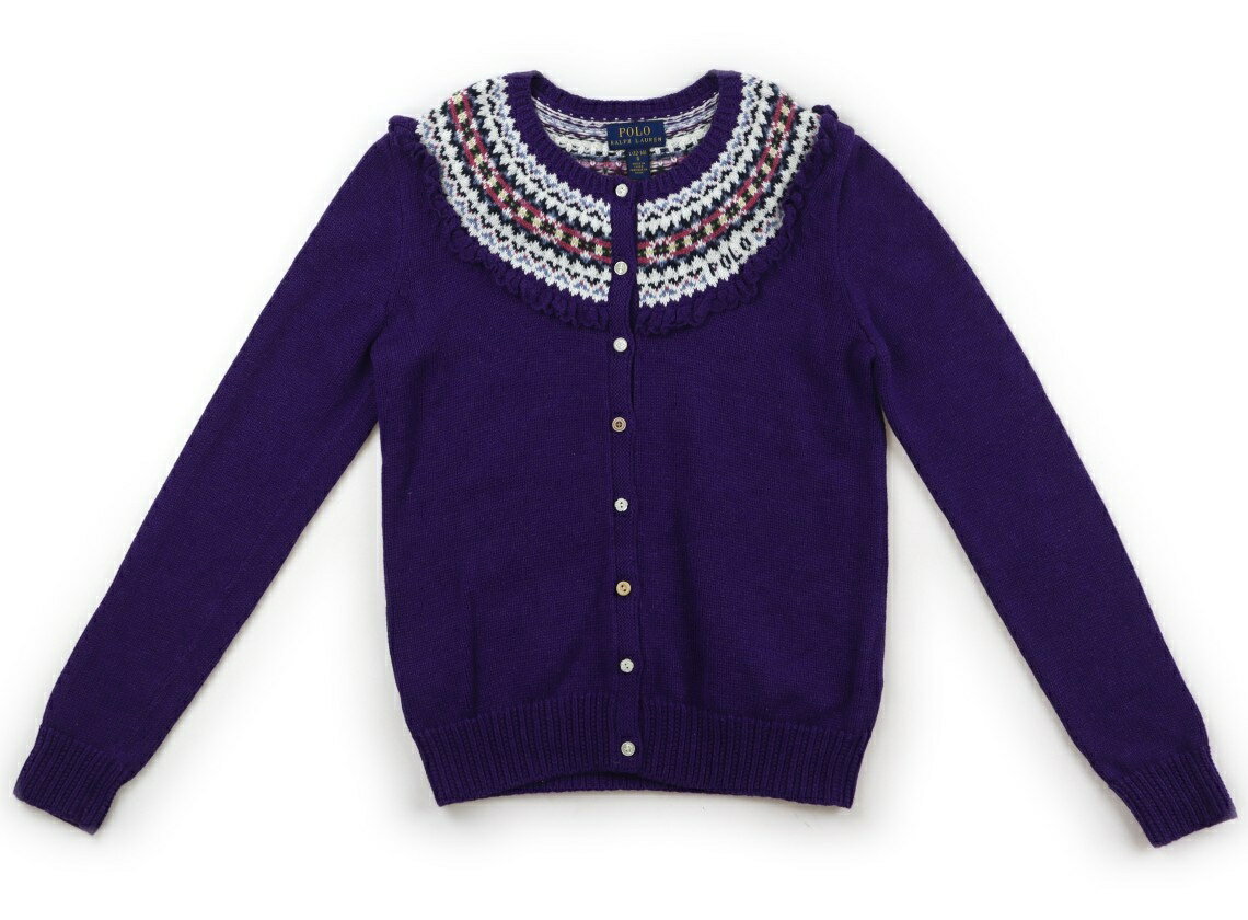 ポロラルフローレン POLO RALPH LAUREN カーディガン 150 女の子 パープル 子供服 ベビー服 キッズ アウトレット ユーズド 【中古】キッズ・ベビー・マタニティ