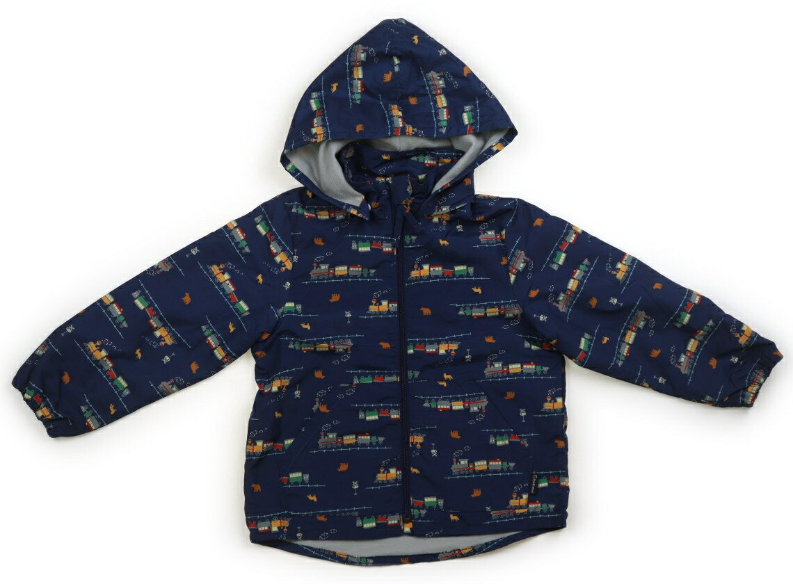 コンビミニ Combimini コート・ジャンパー 110 男の子 紺、汽車柄 子供服 ベビー服 キッズ アウトレット ユーズド 【中古】キッズ・ベビー・マタニ...