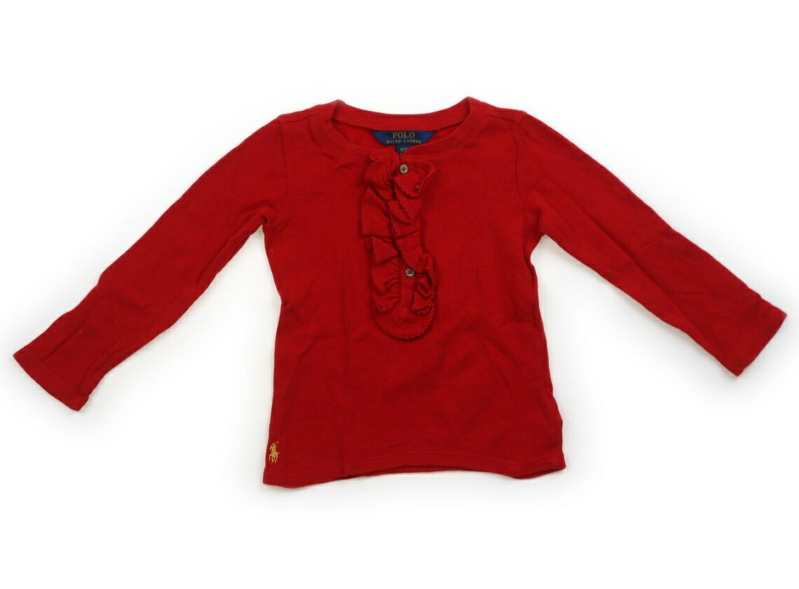 ポロラルフローレン POLO RALPH LAUREN Tシャツ・カットソー 100 女の子 レッド 子供服 ベビー服 キッズ アウトレット ユーズド 【中古】キッズ・ベビー・マタニティ