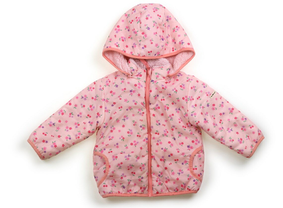 ホットビスケッツ Hot Biscuits コート・ジャンパー 90 女の子 ピンク、花柄 子供服 ベビー服 キッズ アウトレット ユーズド 【中古】キッズ・ベ...