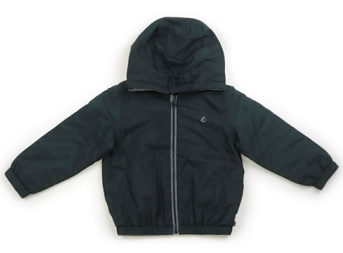 プチバトー PETIT BATEAU コート・ジャンパー 110 男の子 鉄色、紺ボーダー 子供服 ベビー服 キッズ アウトレット ユーズド 【中古】キッズ・ベビー・マタニティ