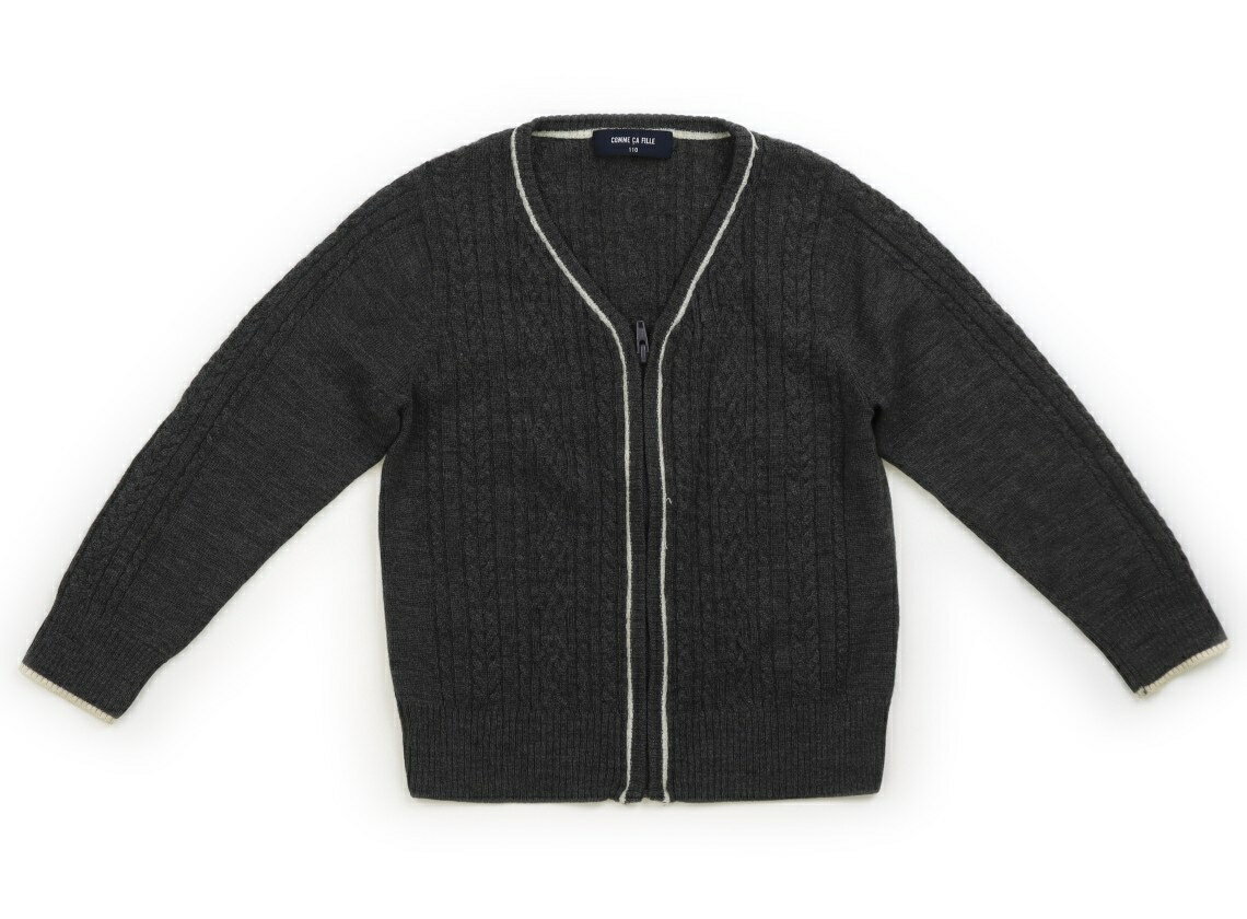 コムサフィユ COMME CA FILLE カーディガン 110 男の子 グレー 子供服 ベビー服 キッズ アウトレット ユーズド 【中古】キッズ・ベビー・マタニティ