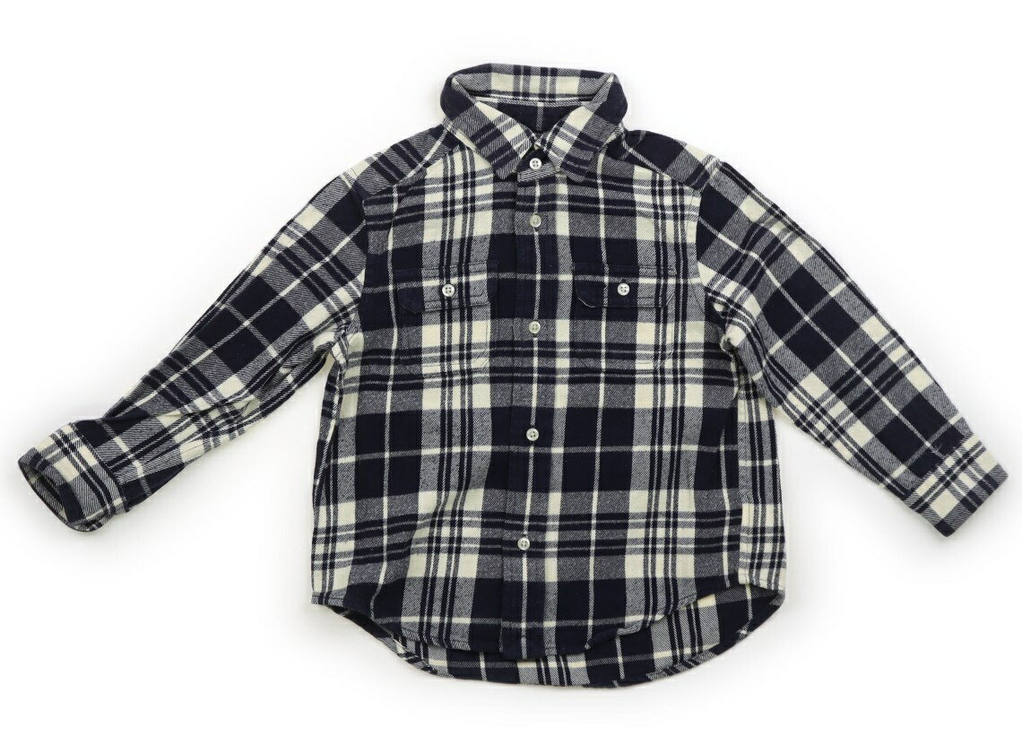 ポロラルフローレン POLO RALPH LAUREN シャツ・ブラウス 100 男の子 ネイビー・ホワイト・チェック 子供服 ベビー服 キッズ アウトレット ユーズド 【中古】キッズ・ベビー・マタニティ