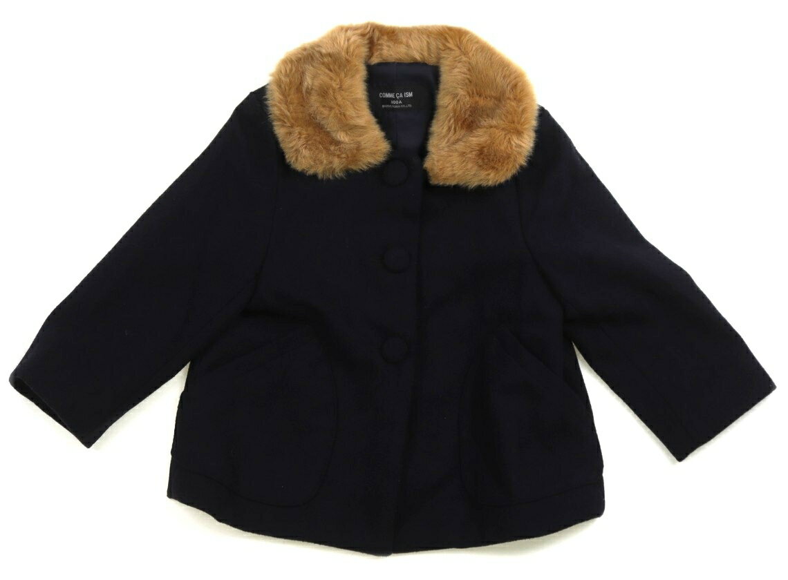 コムサイズム COMME CA ISM コート・ジャンパー 100 女の子 ネイビー 子供服 ベビー服 キッズ アウトレット ユーズド 【中古】キッズ・ベビー・...