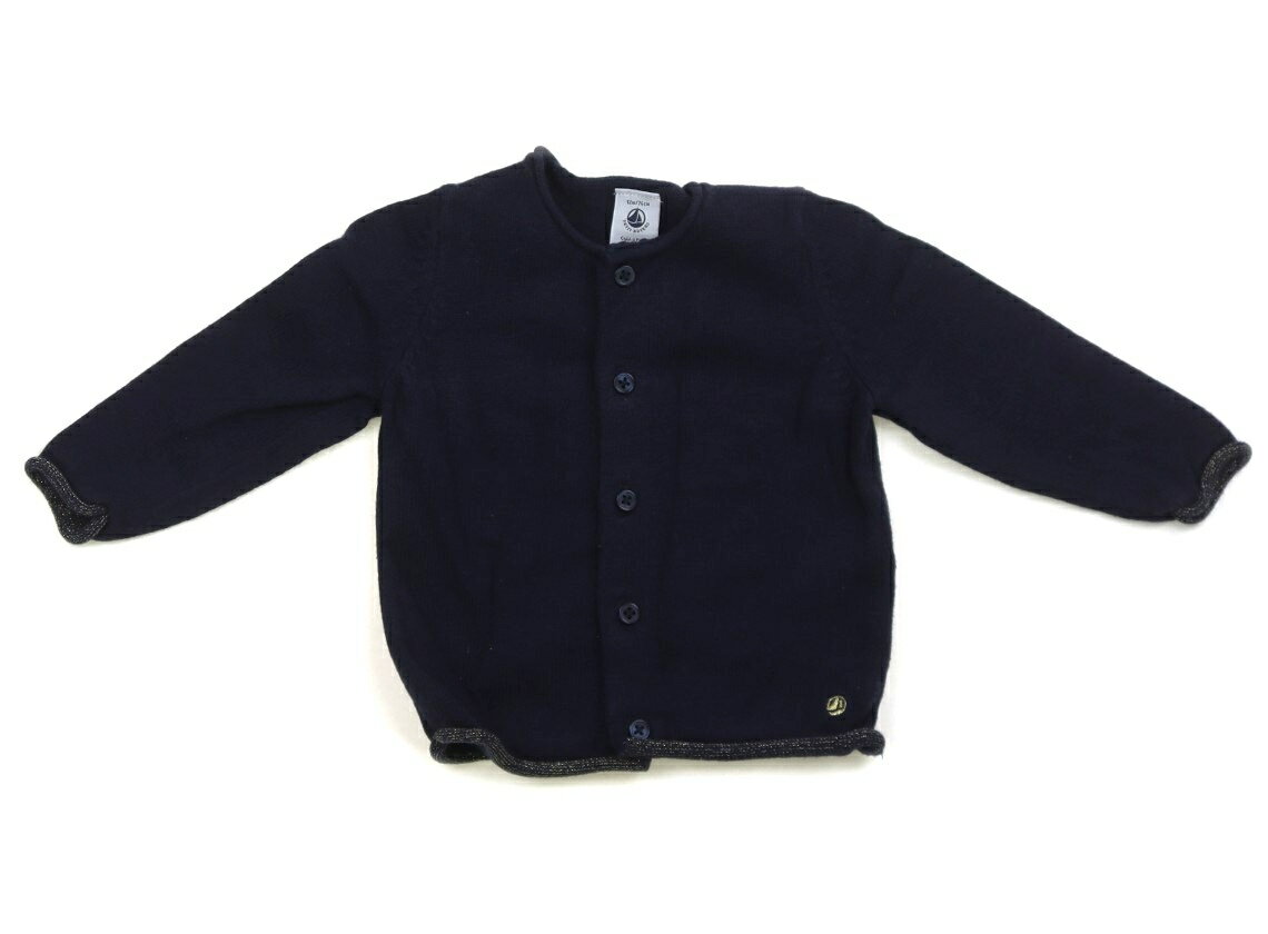 プチバトー PETIT BATEAU カーディガン 70 男の子 ネイビーゴールド 子供服 ベビー服 キッズ アウトレット ユーズド 【中古】キッズ・ベビー・マタニティ