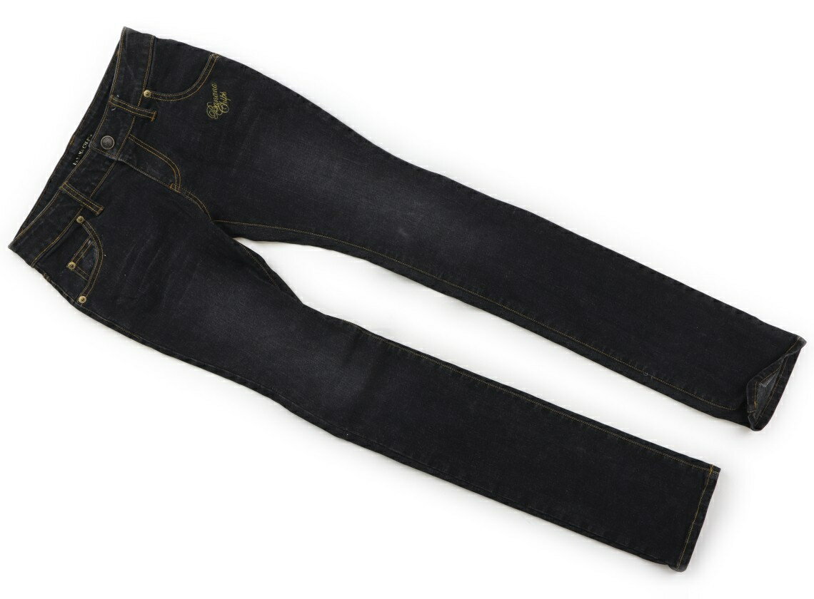 バナナチップス BANANACHIPS ジーンズ 160 女の子 黒・レオパード 子供服 ベビー服 キッズ アウトレット ユーズド 【中古】キッズ・ベビー・マタニティ