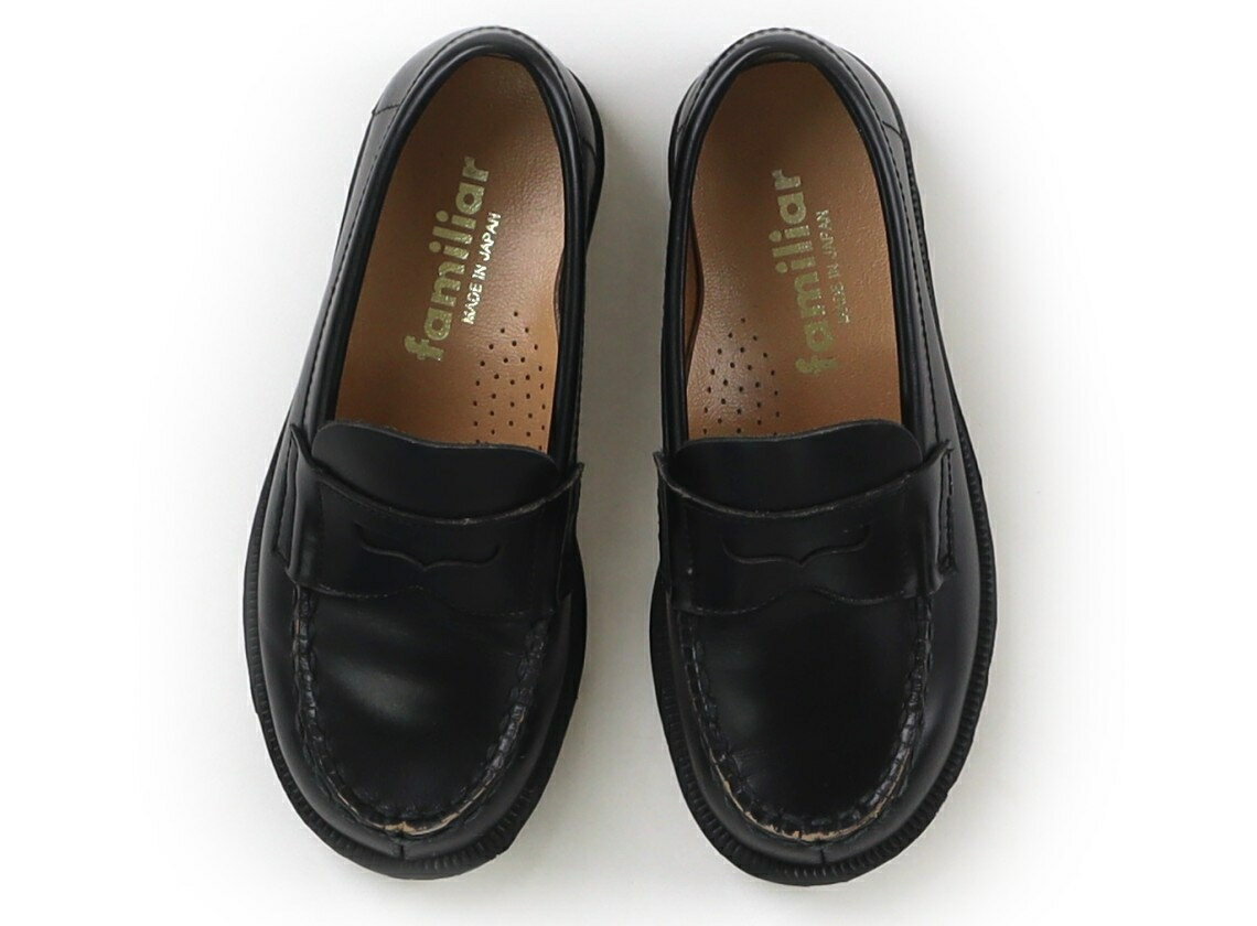 ファミリア familiar ローファー 靴17cm～ 女の子 黒 子供服 ベビー服 キッズ アウトレット ユーズド 【中古】キッズ・ベビー・マタニティ