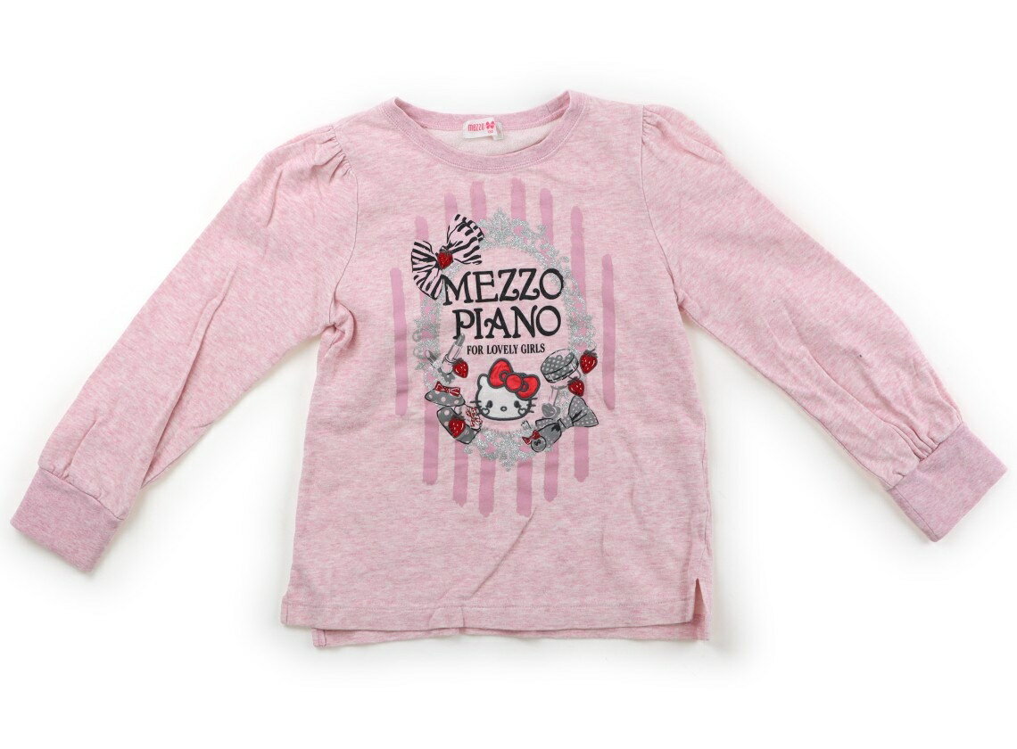 　ブランド 　mezzo piano(メゾピアノ) 　カテゴリー 　トレーナー・プルオーバー 　サイズ 　130サイズ 　色 　ピンク、キティちゃん、シルバーラメ 　状態 　★★ 　記名 　なし 　ジャンル 　Girl 薄手のトレーナー地。プリントにひび割れ、洗いざらし感、毛玉感あり。外遊び用にいかがでしょうか。 ＊【状態】【サイズ】に関しての詳しい説明はこちら