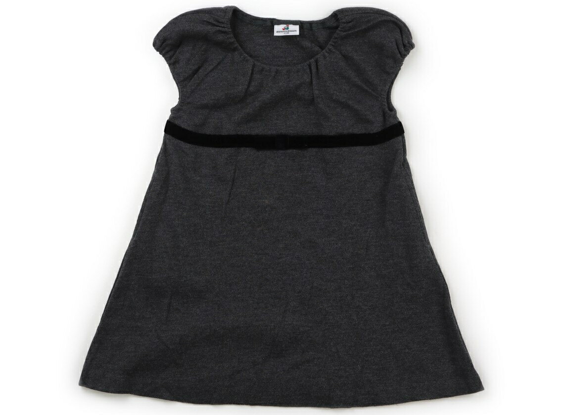 ペアレンツドリーム Parents Dream チュニック 110 女の子 チャコールグレー・ブラックリボン 子供服 ベビー服 キッズ アウトレット ユーズド 【中古】キッズ・ベビー・マタニティ