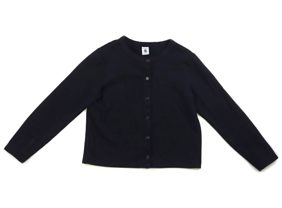 プチバトー PETIT BATEAU カーディガン 140 女の子 ネイビー 子供服 ベビー服 キッズ アウトレット ユーズド 【中古】キッズ・ベビー・マタニティ