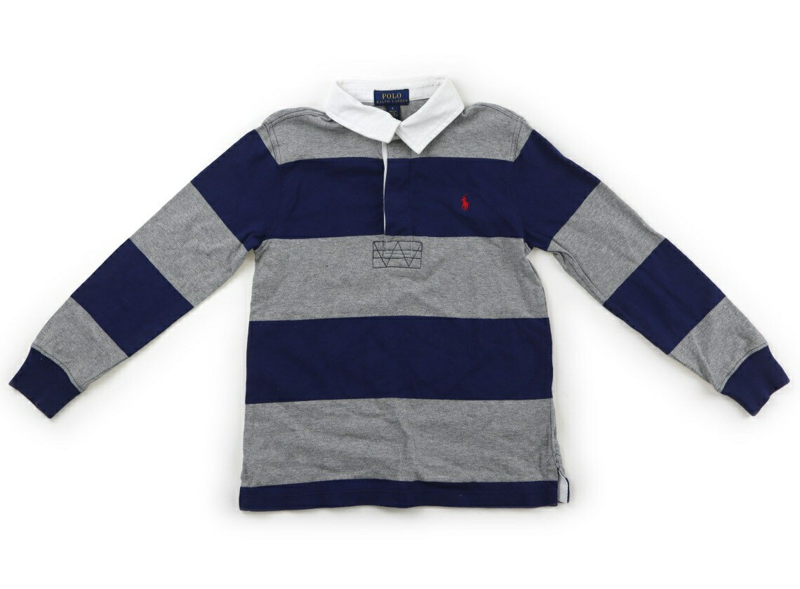ポロラルフローレン POLO RALPH LAUREN Tシャツ・カットソー 120 男の子 紺、グレー、太ボーダー 子供服 ベビー服 キッズ アウトレット ユーズド 【中古】キッズ・ベビー・マタニティ