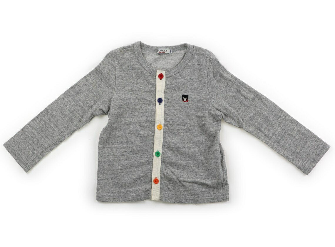 　ブランド 　Double B(ダブルB) 　カテゴリー 　カーディガン 　サイズ 　110サイズ 　色 　グレー 　状態 　★★★ 　記名 　なし 　ジャンル 　Girl コットン素材。洗いざらし感がありますが、まだまだお使いいただけそう...