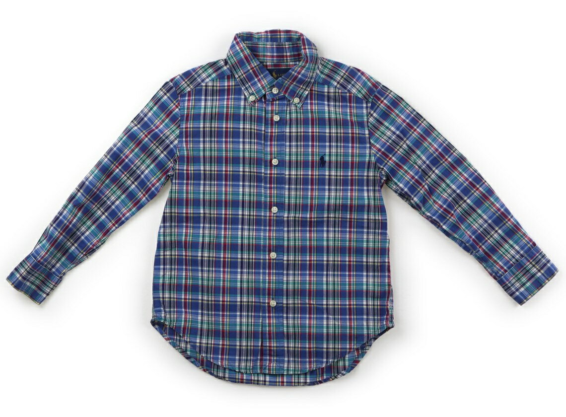 ポロラルフローレン POLO RALPH LAUREN シャツ・ブラウス 110 男の子 ブルーマドラス 子供服 ベビー服 キッズ アウトレット ユーズド 【中古】キッズ・ベビー・マタニティ